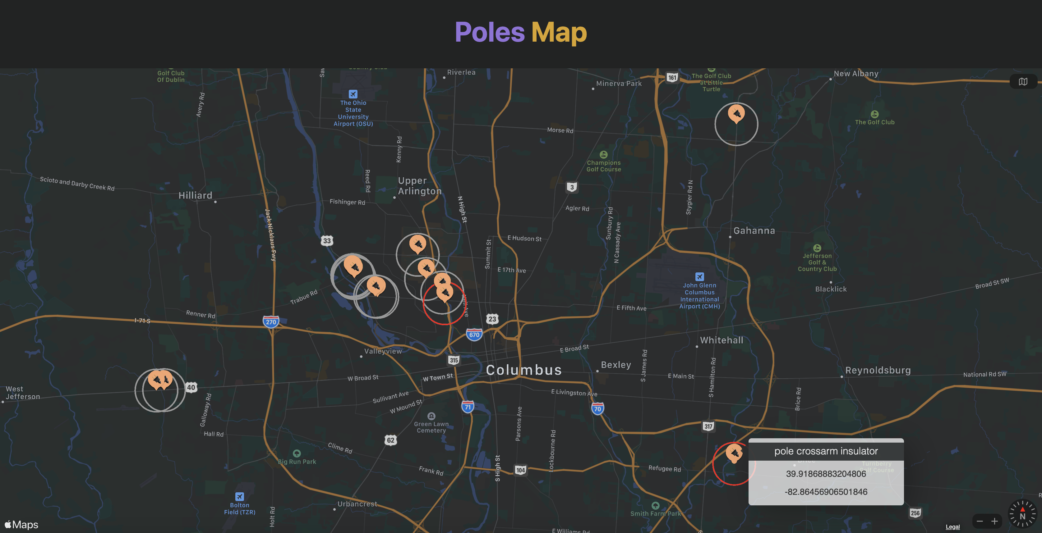 Pole Request Map